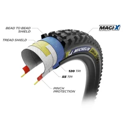 Michelin DH22 TLR 29X2.40 Black/Dark