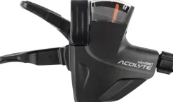 microSHIFT Acolyte Quick Trigger Pro Right Shifter - 1x8 Speed Gear Indicator BLK Acolyte Compatible Only