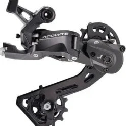 microSHIFT Acolyte SpringLock Rear Derailleur - 8 Speed Medium Cage BLK SpringLock Chain Retention