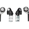 microSHIFT Bar End Shifter Set 9-Speed Road Double/Triple Shimano Compatible Silver