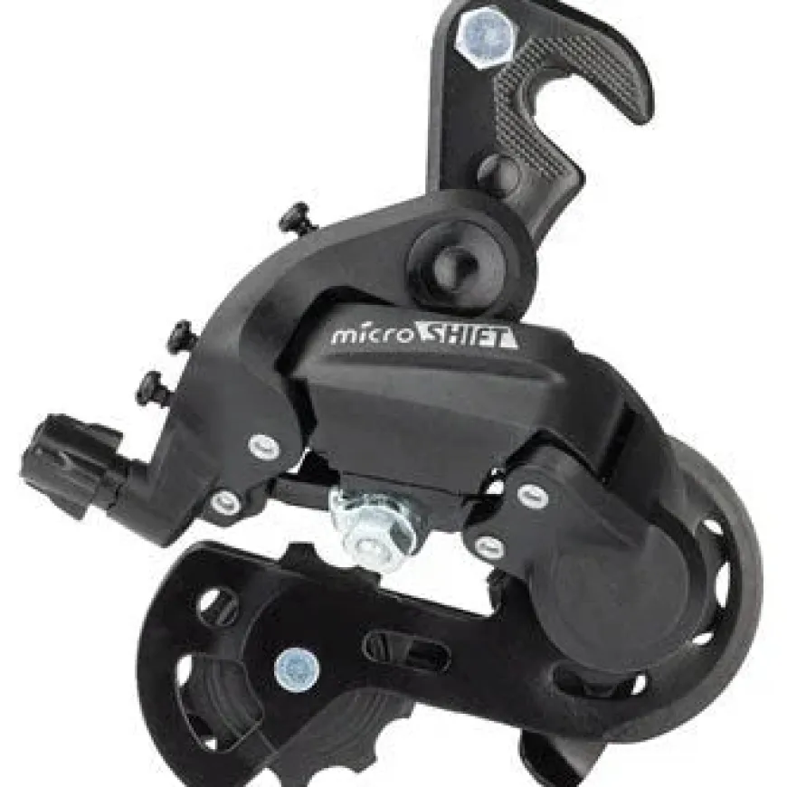 microSHIFT M21 Rear Derailleur - 6,7 Speed, Dropout Claw Hanger