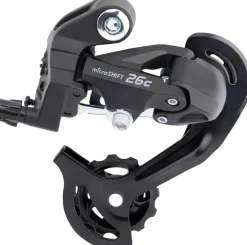 microSHIFT M26C Rear Derailleur - 7/8 Speed Short Cage 13-34t Freewheel BLK