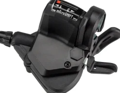 microSHIFT Mezzo Left Thumb-Tap Shifter Triple Optical Gear Indicator Shimano Compatible