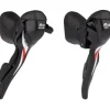 microSHIFT R10 Drop Bar Shift Lever Set - 3 x 10-Speed Shimano Compatible BLK