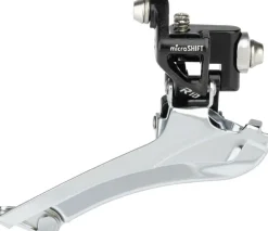 microSHIFT R10 Front Derailleur - 10-Speed Double 56t Max Braze-On Shimano Compatible BLK