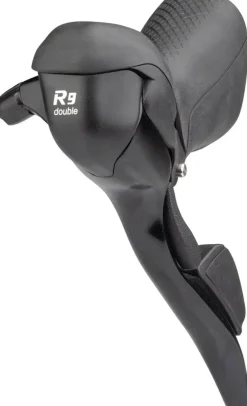 microSHIFT R9 Left Drop Bar Shift Lever - Double Shimano Compatible Black