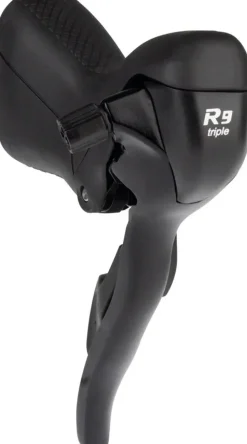 microSHIFT R9 Left Drop Bar Shift Lever - Triple Shimano Compatible Black