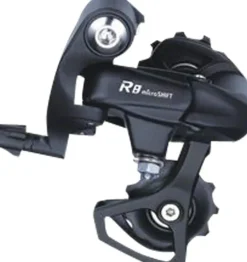 microSHIFT R8 Rear Derailleur - 89 Speed Short Cage Black