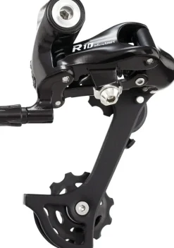 microSHIFT R10 Rear Derailleur - 10-Speed Medium Cage Shimano Road Compatible BLK