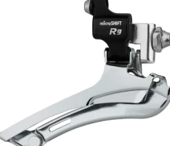 microSHIFT R9-F Double Front Derailleur - 9-Speed Double 46-52t Max Braze-On Shimano Road Compatible