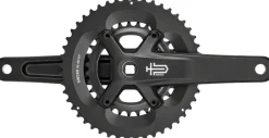 microSHIFT Sword BLK 2x Crankset - 170mm 9-Speed 48/31t 110/80 Asym BCD JIS Square Taper Spindle Interface BLK