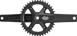 microSHIFT Sword BLK 1x Crankset - 165mm 9/10-Speed 42t 110 Asym BCD JIS Square Taper Spindle Interface BLK