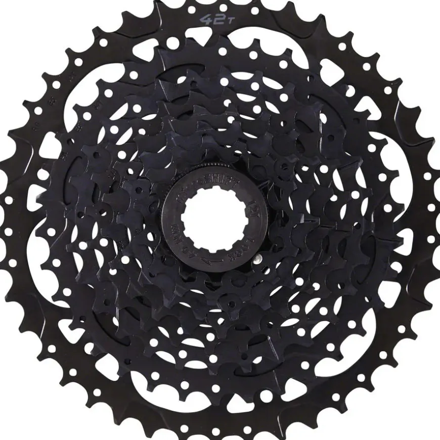 microSHIFT Sword BLK 1x9-Speed Groupset - Includes Brake/Shifters Rear Derailleur Medium Cage 11-42t Cassette