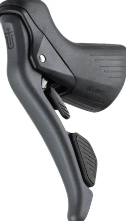 microSHIFT Sword Left Drop Bar Shifter/Brake Lever - Double Sword Compatible Gray
