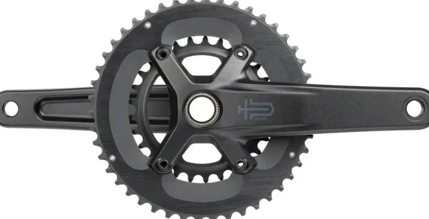 microSHIFT Sword 2x Crankset - 172.5mm 10-Speed 46/29t 110 Asym BCD 24mm Spindle BLK