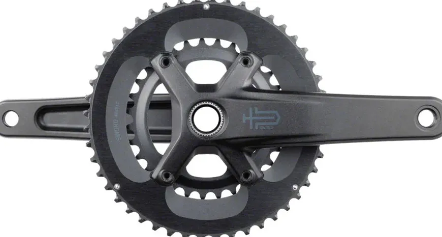 microSHIFT Sword 2x Crankset - 175mm 10-Speed 48/31t 110 Asym BCD 24mm Spindle BLK