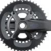 microSHIFT Sword 2x Crankset - 165mm 10-Speed 48/31t 110 Asym BCD 24mm Spindle BLK