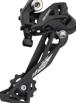 microSHIFT XLE Rear Derailleur - 10 Speed Long Cage Black