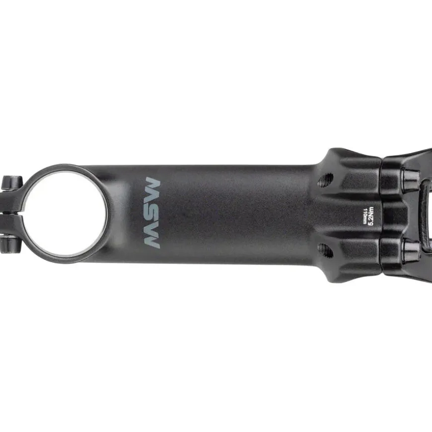 MSW 17 Bike Stem - 31.8 Clamp, +/-17, 1 1/8", Aluminum, Black