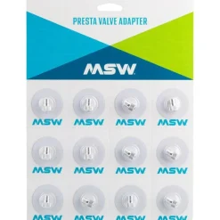 MSW Presta Valve Adapter - Card of 12