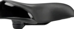 MSW Cruiser Saddle - Memory Foam Soft Touch Cover Steel Black