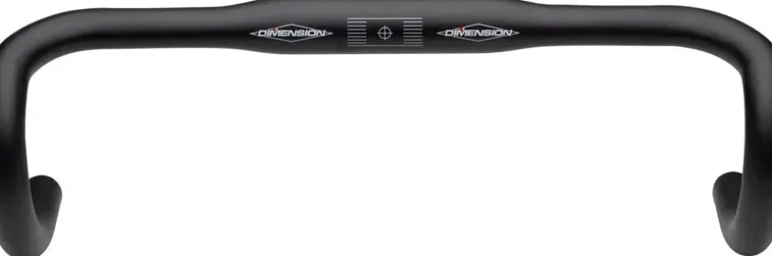MSW Flat Top Shallow Drop Handlebar - Aluminum 31.8mm 44cmBlack