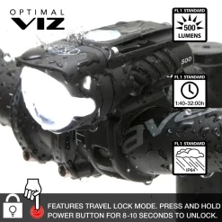 NiteRider Swift 500 and Vmax+ 150 Combo Front and Rear Light Set
