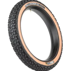45NRTH Dillinger 5 Tire - 26 x 4.6 Tubeless Folding Tan 60 TPI 258 Concave Carbide Aluminum Studs