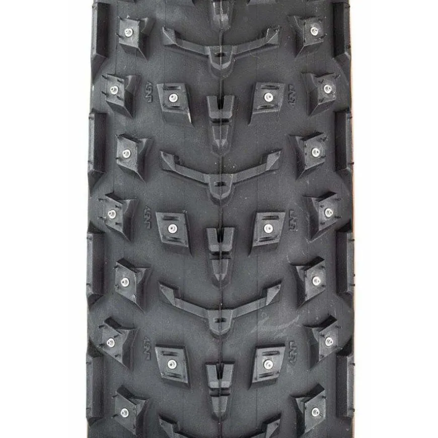 45NRTH Dillinger 5 Tire - 26 x 4.6 Tubeless Folding Tan 60 TPI 258 Concave Carbide Aluminum Studs