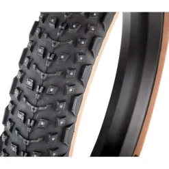 45NRTH Dillinger 5 Tire - 26 x 4.6 Tubeless Folding Tan 60 TPI 258 Concave Carbide Aluminum Studs