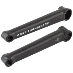 Odyssey Thunderbolt Crankset - 175mm Left Hand Drive Rust Proof Black