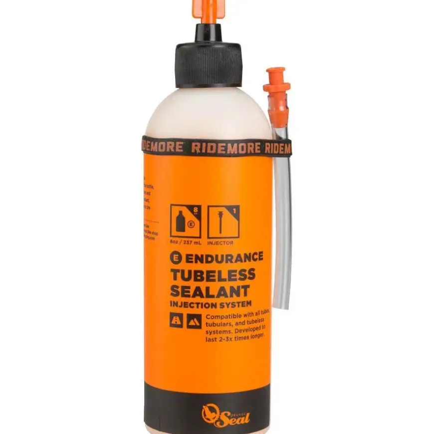 Orange Seal Endurance Tubeless Tire Sealant with Twist Lock Applicator
