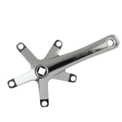 Origin8 Alloy Triple Crank Arm Set 145mm 113.5mm Square Taper JIS crankset silver
