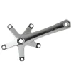 Origin8 Alloy Triple Crank Arm Set 165mm 113.5mm Square Taper JIS crankset silver
