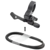 Origin8 Hangtime Dropper Post Lever Kit Flat Bar Remote Lever Black Alloy