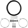 Origin8 Slick Compressionless Road Brake Cable/Housing Kit Front and Rear 3000mm/1500mm & 2800mm 5mm/1.5mm Black Road Compressionless