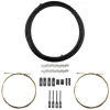 Origin8 SuperSlick Compressionless Road Brake Cable/Housing Kit Front and Rear 3000mm/1500mm & 2800mm 5mm/1.5mm Black Road Compressionless