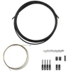 Origin8 SuperSlick Compressionless 1x Gear Cable/Housing Kit Rear 2500mm/2800mm 4mm/1.1mm Black MTB/Road Compressionless