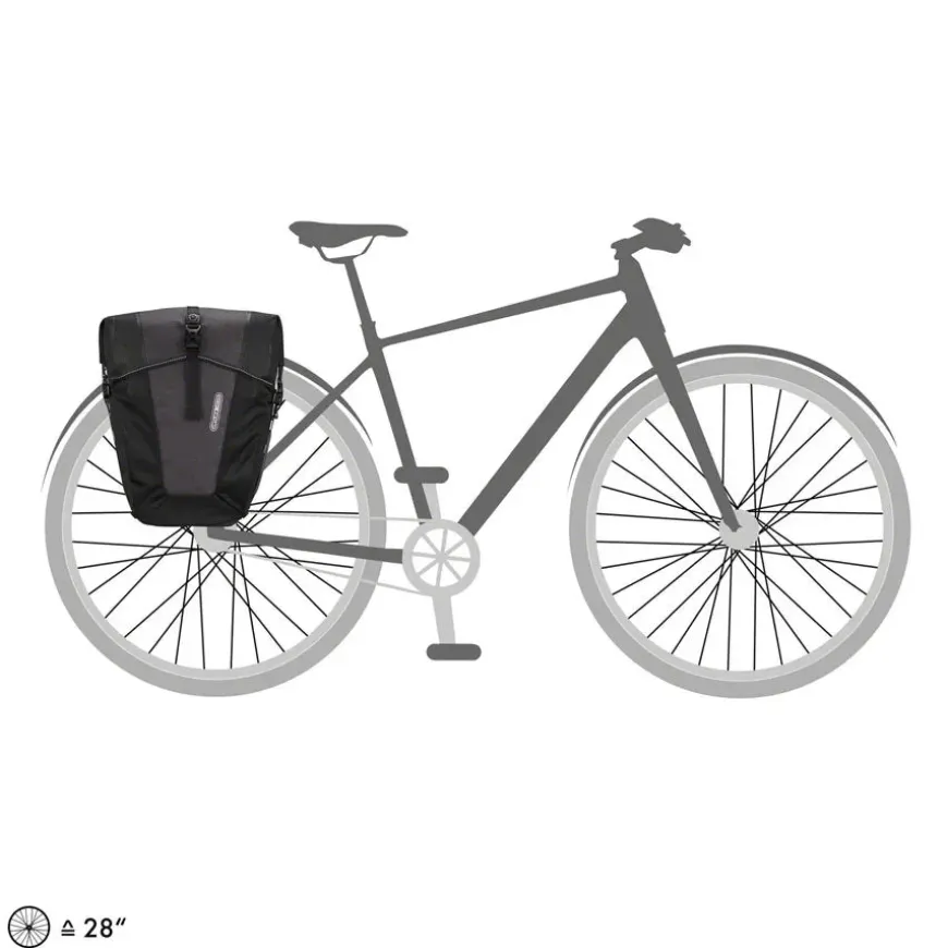 Ortlieb Back-Roller XL Plus Pannier - 78L Pair Granite/Black