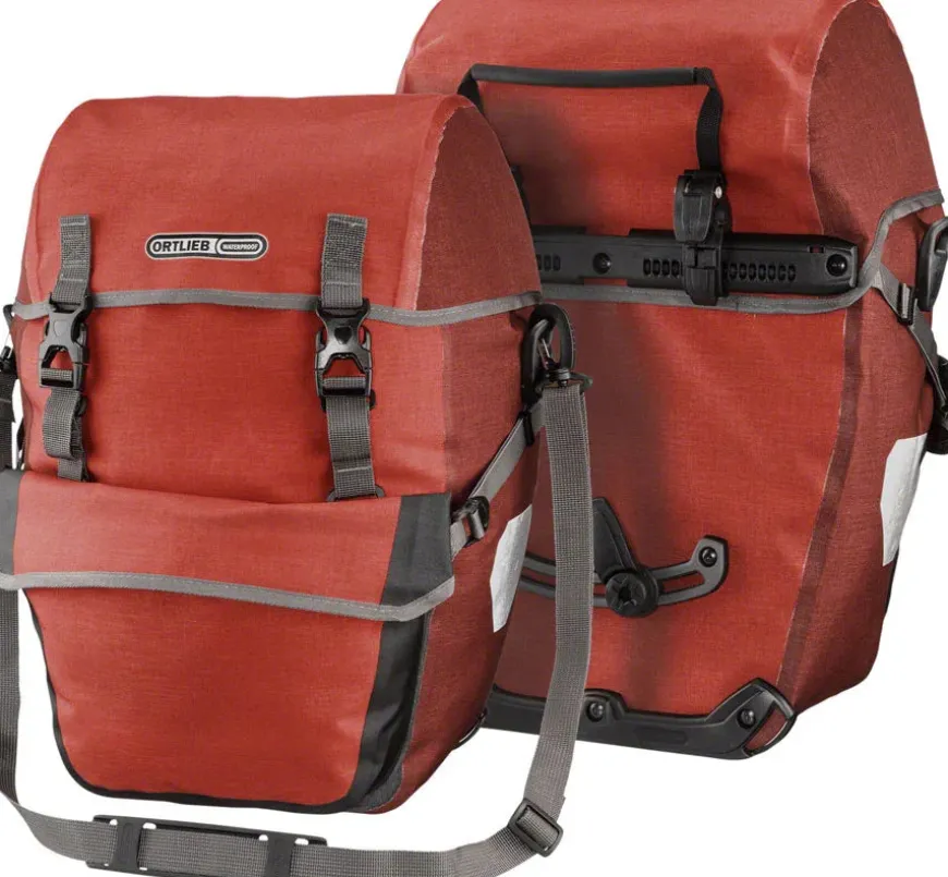 Ortlieb Bike-Packer Plus Panniers - 42L Pair Salsa/Dark Chili