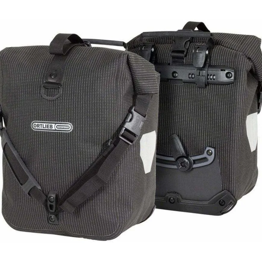 Ortlieb Sport-Roller High Visibility: 25 Liter Pair Black