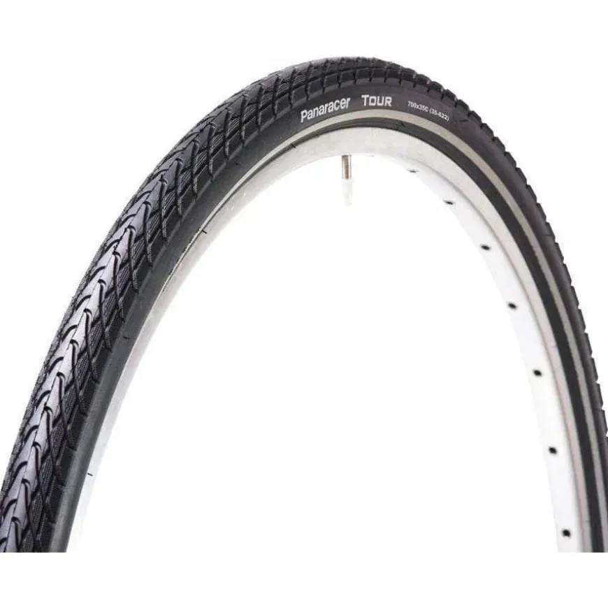 Panaracer Tour Tire - 26 x 1.75, Clincher, Steel/Reflective