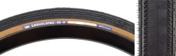 Panaracer GravelKing SS Plus Tire - 700 x 28 Clincher Folding Black/Brown