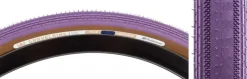 Panaracer GravelKing SS Tire - 700 x 45 Tubeless Folding Purple/Brown