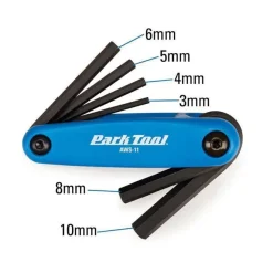 Park Tool AWS-11 Metric Fold-Up Bike Hex Wrench Set