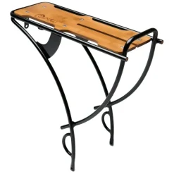 PDW Loading Dock Rear Rack: Alloy with Bamboo Deck