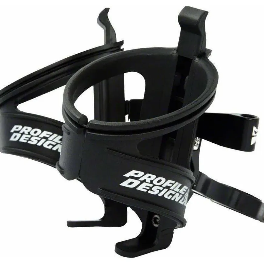 Profile Design Aqua Rack ii Dual Water Bottle Cage Co2 Cartridge mount Seatpost mounted Matte BLK
