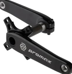 Promax HF-2 Crankset - 177.5mm 24mm Spindle 2-Piece Black