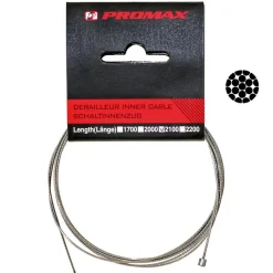 Promax 1.1mm Shift Shifter Cable 1.1mm 2100mm Stainless Steel Shimano/SRAM Unit