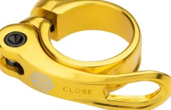 Promax QR-1 Quick Release Seatpost Clamp - 34.9mm Gold